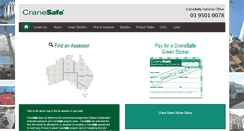 Desktop Screenshot of cranesafe.com.au