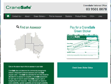 Tablet Screenshot of cranesafe.com.au